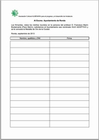 Paco Marin, recogida de firmas