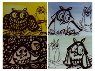 Los pequeños Búhos de Paco, quizás iconos de su persona, siempre presentes en su obra. Paco siempre se sintió fascinado por las rapaces nocturnas e intervino en la recuperación de muchos ejemplares de estas especies.