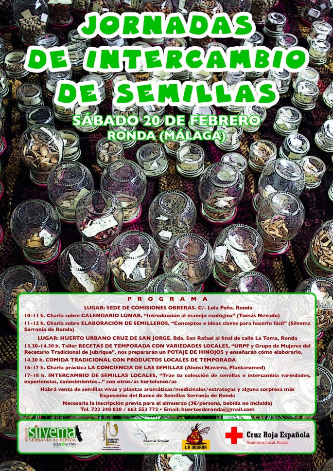 Cartel Jornada Intercambios Semillas 2016