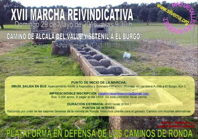 20160529 Cartel Marcha camino 150